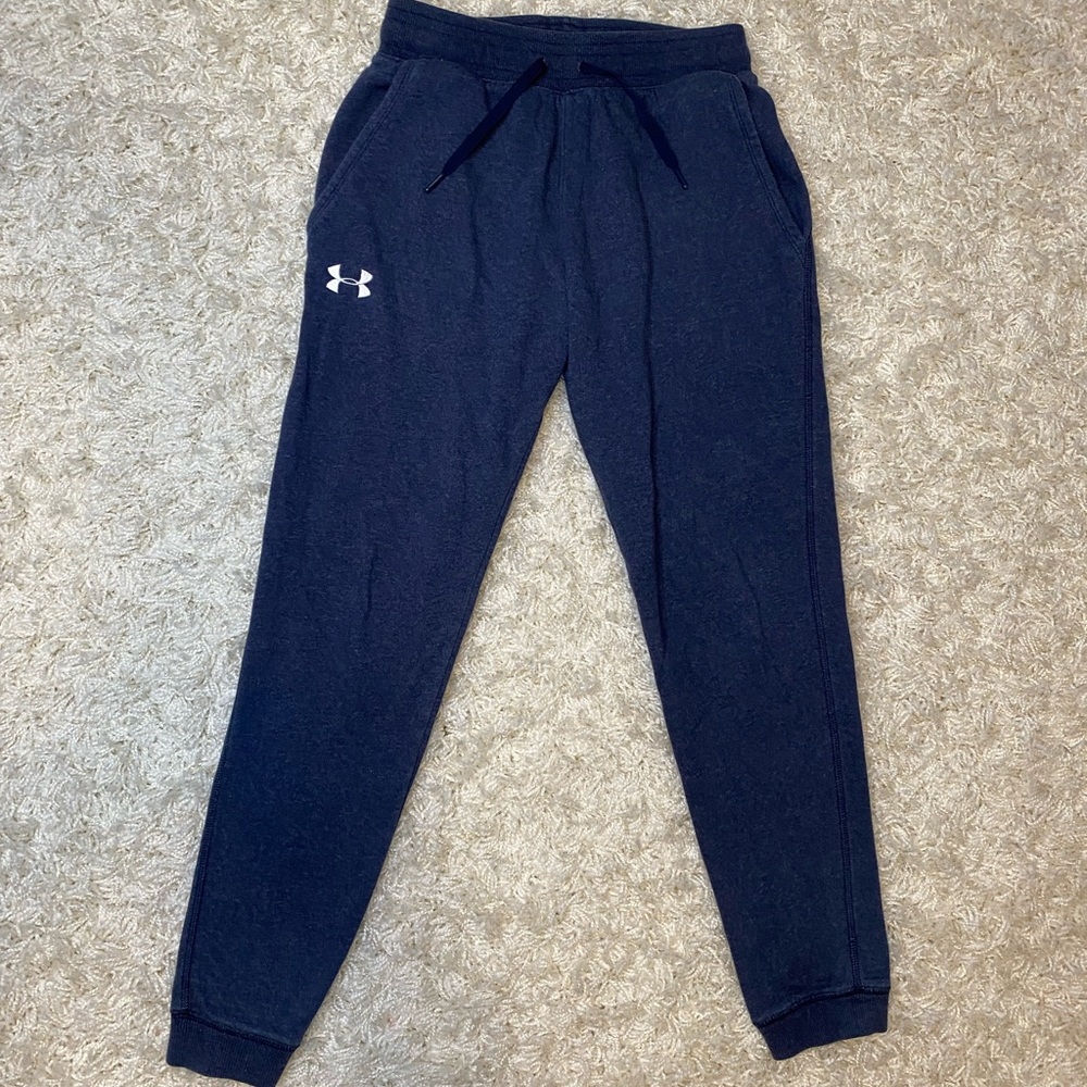 Navy Blue Under Armour Sweatpants (S)